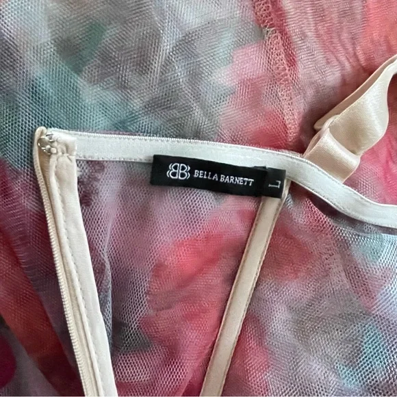 Bella Barnett Floral Mesh Bustier Fairy Dress Romantic Sheer Zimmermann-Inspired - Picture 6 of 8